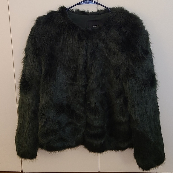 Bershka Faux Fur Coat - Picture 3 of 3